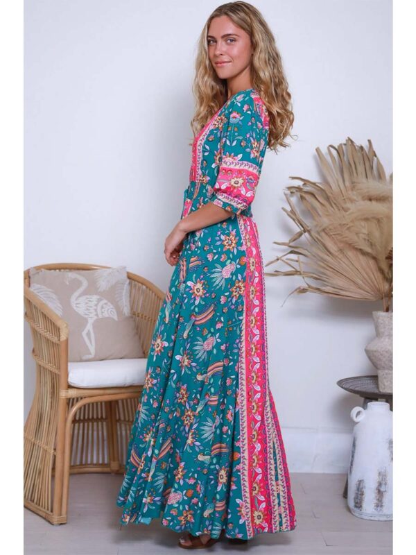 Willow half Sleeve Maxi Dress side