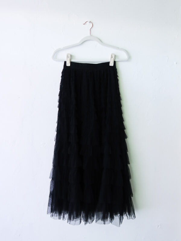 black tule skirt